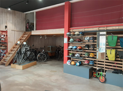 Intérieur magasin de vélos Services Rennes