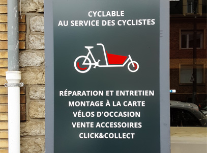 Intérieur magasin de vélos Services Rennes